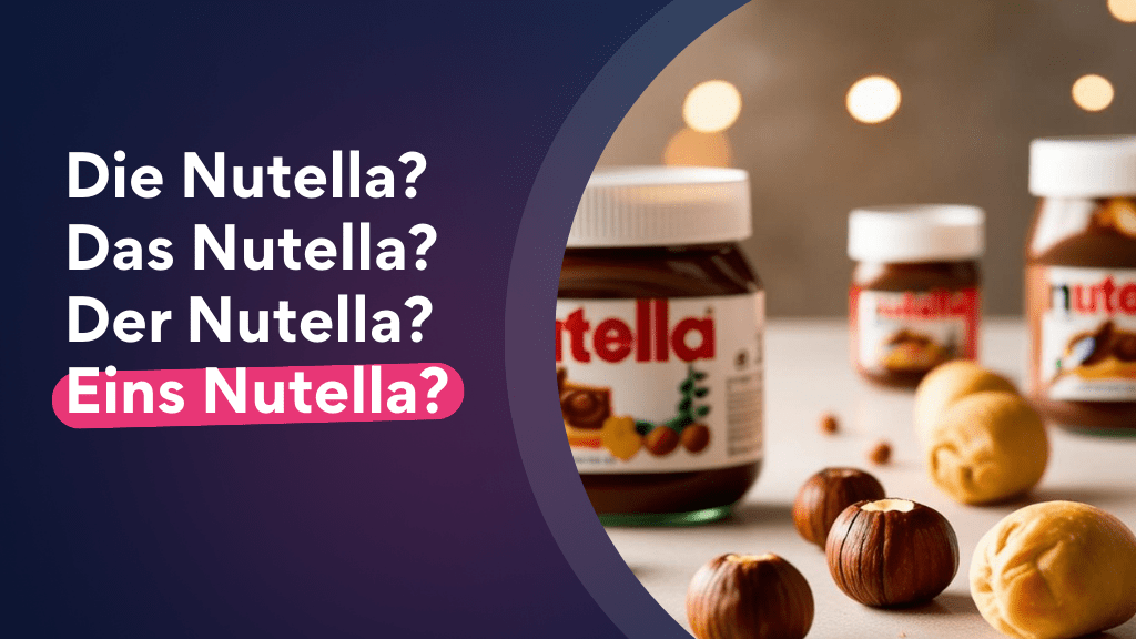 Die Nutella? Das Nutella? Der Nutella? Eins Nutella? (KI-generiert)