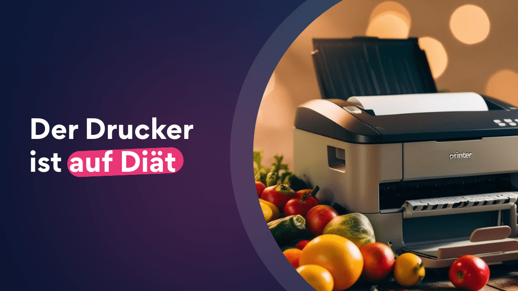 Kolumne: Der Drucker ist auf Diät (KI-generiert)