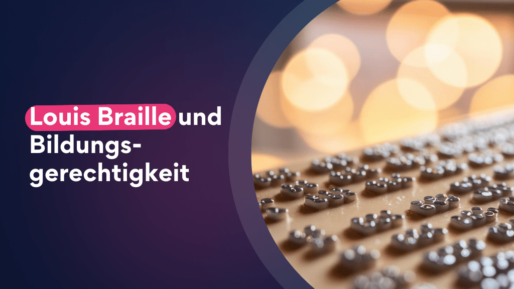 Louis Braille und die Bildungsgerechtigkeit (KI-generiert)