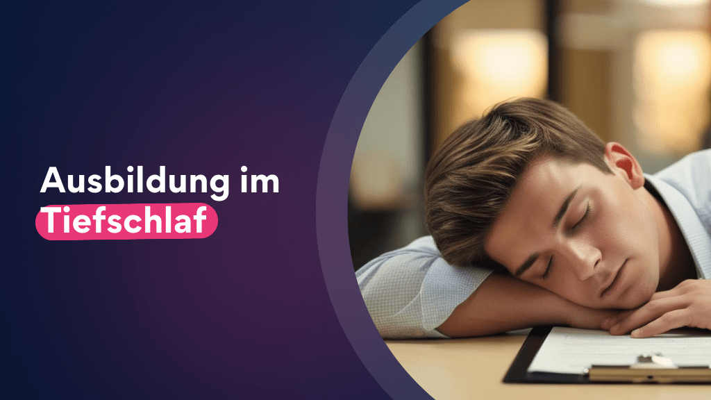 Wenn die Ausbildung im Tiefschlaf versinkt (KI-generiert)