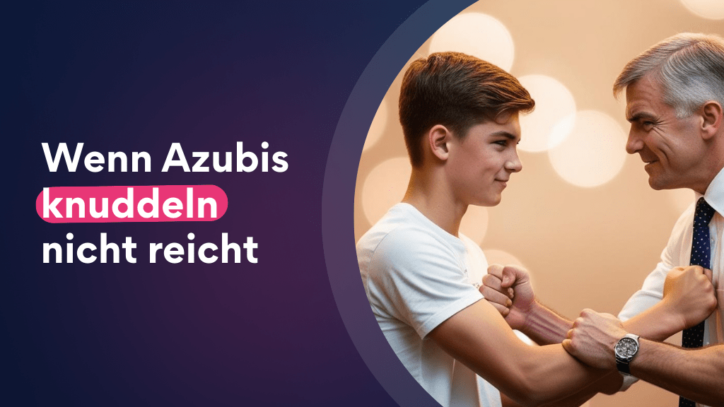Wenn Azubis knuddeln nicht reicht (KI-generiert)
