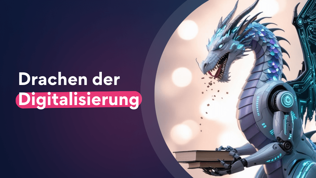 Drachen der Digitalisierung (KI-generiert)