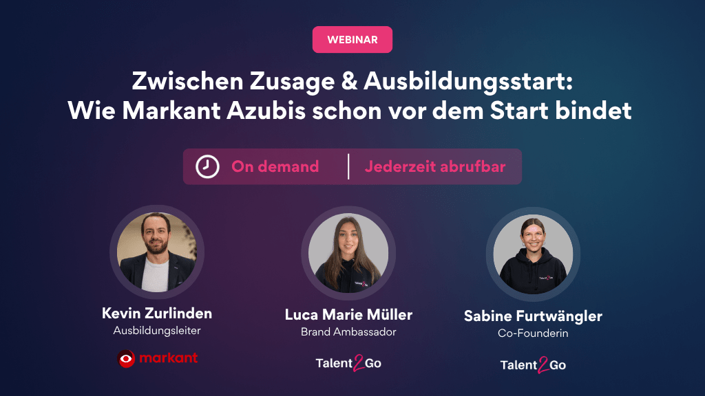 Webinar: Zwischen Zusage und Ausbildungsstart