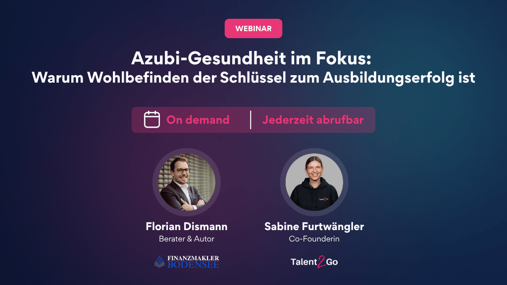 Webinar: Azubi-Gesundheit im Fokus