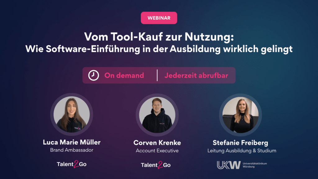 Webinar - Vom Tool-Kauf zur Nutzung