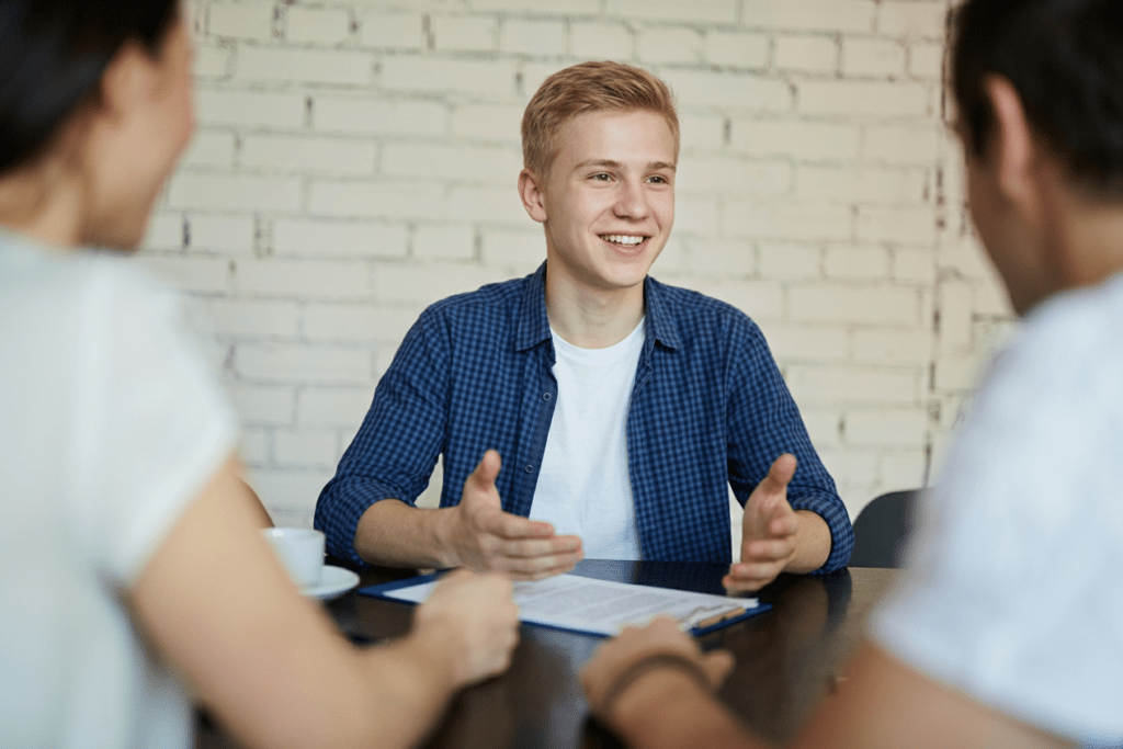 Bewerbungsgespräch Ausbildung (KI-generiert)