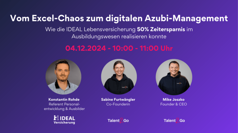 Webinar Talent2Go -Vom Excel-Chaos zum digitalen Azubi-Management