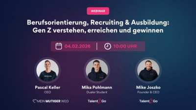WEBINAR: Berufsorientierung, Recruiting & Ausbildung