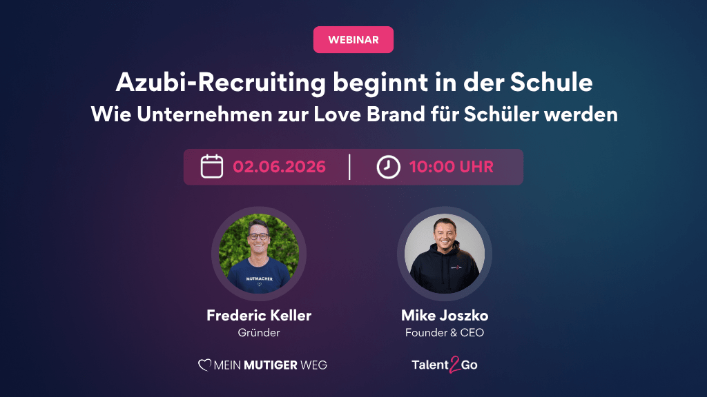 Webinar: Azubi-Recruiting beginnt in der Schule, nicht auf dem Jobportal