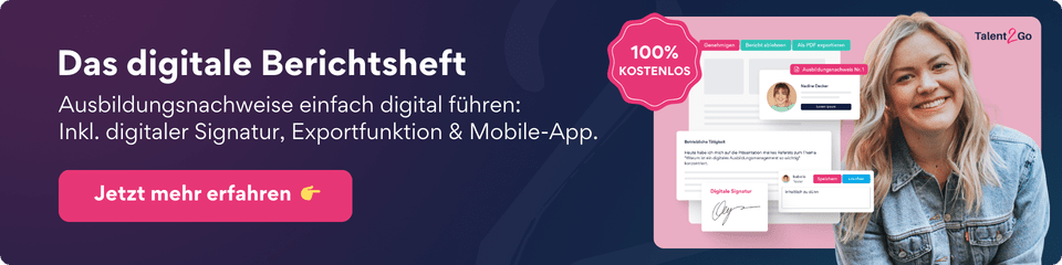 Digitales Berichtsheft - Jetzt testen!
