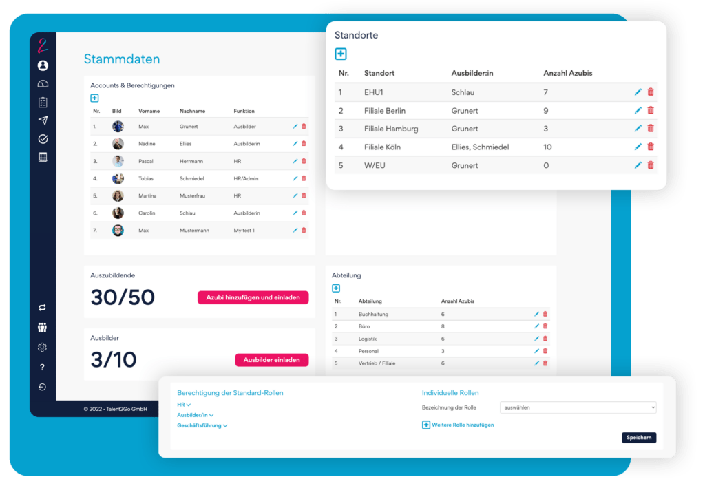 Ausbildungsmanagement Software Talent2Go