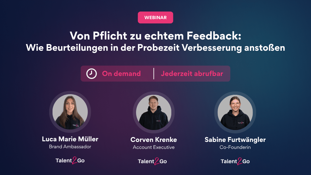 Webinar: Von Pflicht zu echtem Feedback