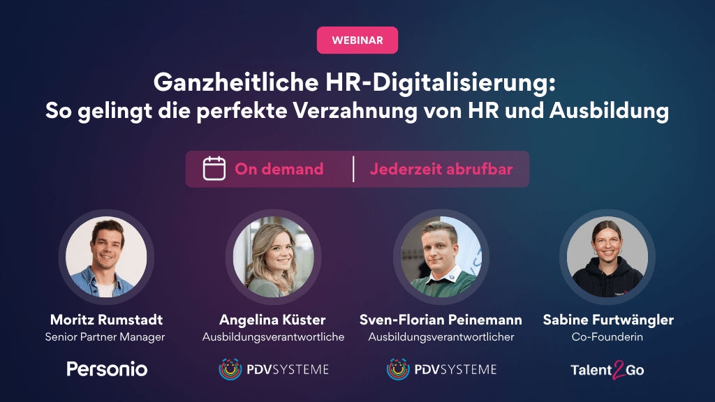 Webinar: Ganzheitliche HR-Digitalisierung