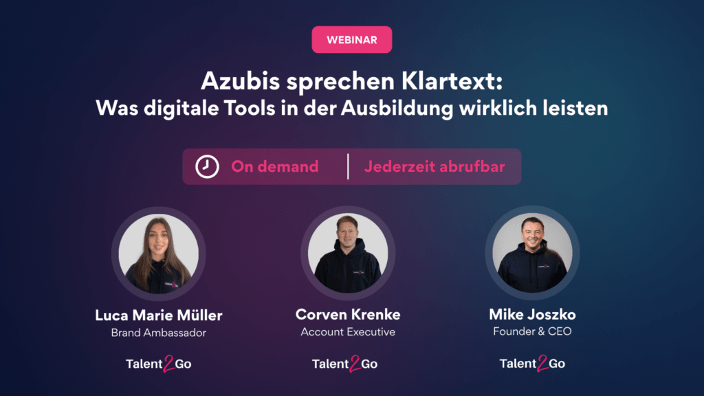 Webinar: Azubis sprechen Klartext