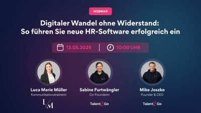 WEBINAR: Digitaler Wandel ohne Widerstand: So führen Sie neue HR-Software erfolgreich ein